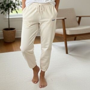 Sporty & Rich Tea You Apres Sport cream jogger pants Size medium